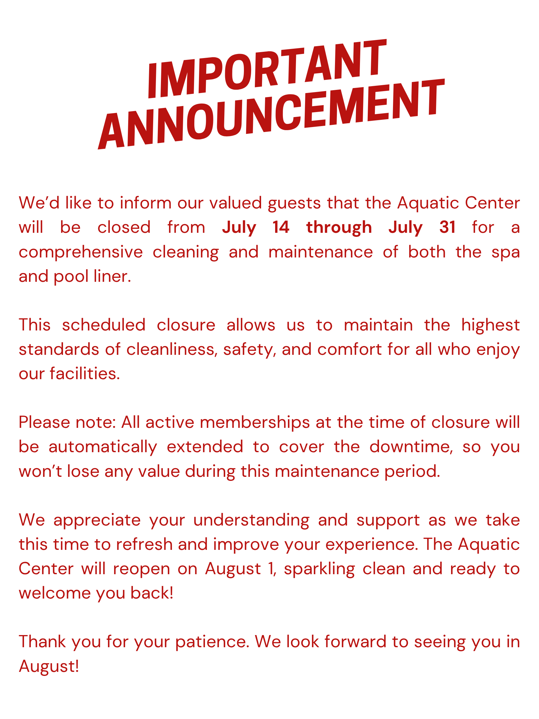 Red and White Illustrative Important Announcement Poster (1)