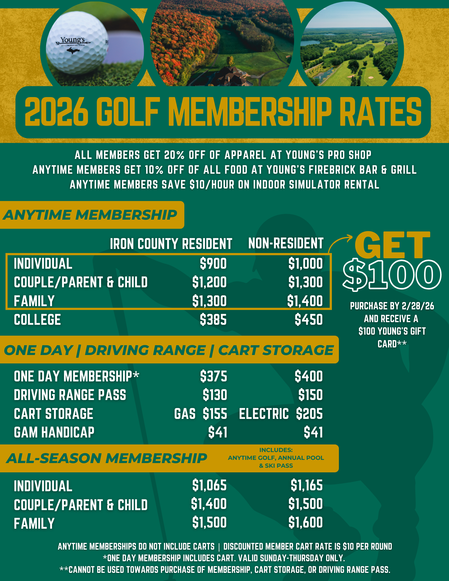 2025 Golf Memberships